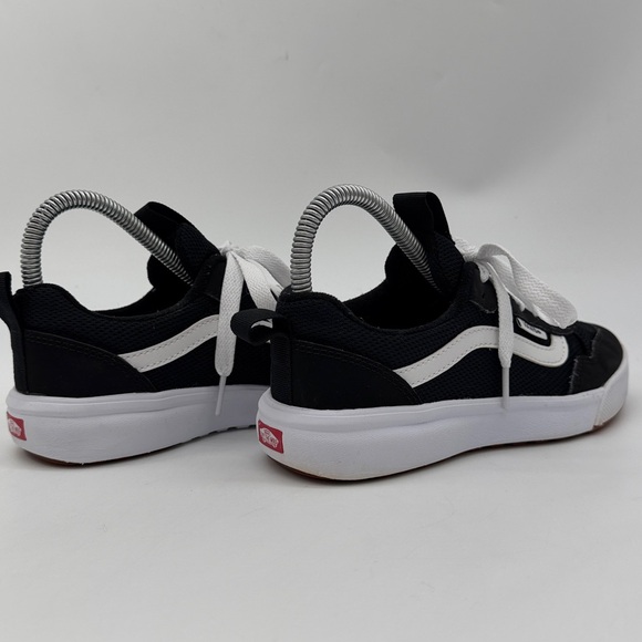 Vans Range EXP Low Top Youth Size 4 Black White Nylon Suede Sneakers - Picture 12 of 16